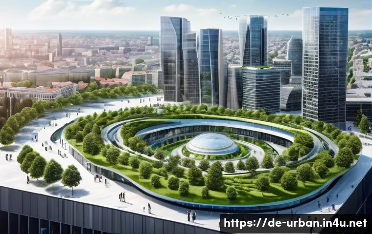 도시계획 관련 법률 - A diverse group of urban planners and architects, professionally dressed in modern business attire, ...